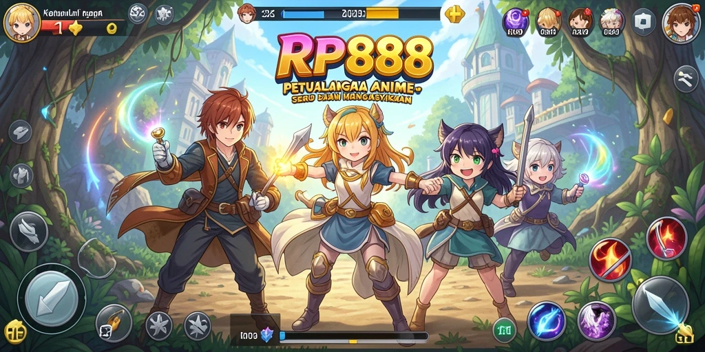 Tampilan menarik dari gameplay Anime di RP888.
